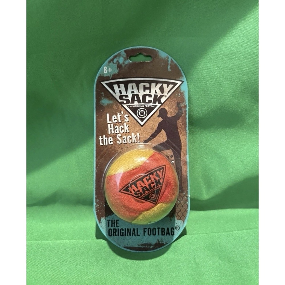 Hacky Sack - The Original Footbag In Yellow & Redish Orange Viral TikTok Soccer